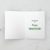 "休日の挨拶状ものは何でも"おもしろい シーズンカード (内部)