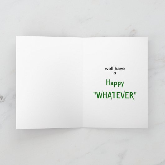 "休日の挨拶状ものは何でも"おもしろい シーズンカード (内部)