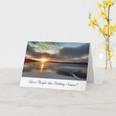 休日の挨拶状 カード (黄色い花)