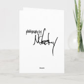 休日の挨拶状 シーズンカード (裏面)