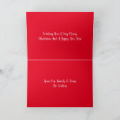 休日の挨拶 カード (内部)