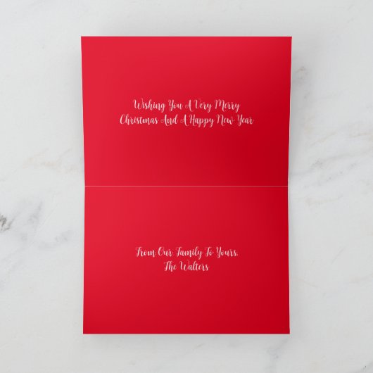 休日の挨拶 カード (内部)