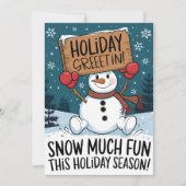 休日の挨拶 – クリスマスカード (正面)