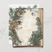 休日の挨拶 シーズンカード (正面/裏面)