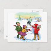 休日の挨拶！ シーズンポストカード (正面/裏面)