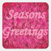 休日の挨拶 スクエアシール (正面)