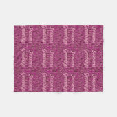 休日の挨拶 フリースブランケット (正面(横))