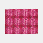 休日の挨拶 フリースブランケット (正面(横))