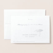 休日の挨拶 箔カード (裏面封筒付き)