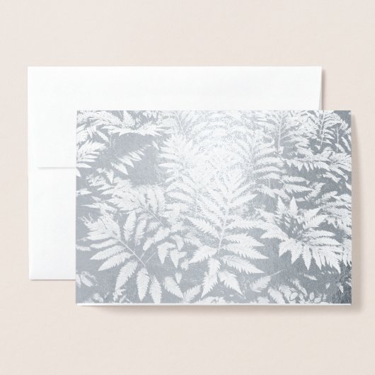 休日の挨拶 箔カード (封筒付き正面)