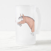 休日の提供 フロストグラスビールジョッキ (正面右)