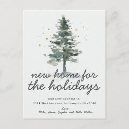 休日の新しいホームの引越し告知 インビテーションポストカード