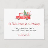 休日の新しいホームの引越し告知 ポストカード (正面)