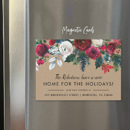 休日の新しいホームニューアドレスマグネット