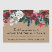 休日の新しいホームニューアドレスマグネット (正面)