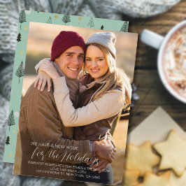 休日の新しいホーム写真の新住所 シーズンカード