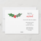 休日の新しいホーム写真の移動 シーズンカード (裏面)