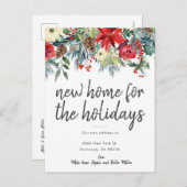 休日の新しいホーム引越し案内 インビテーションポストカード (正面/裏面)