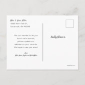 休日の新しいホーム引越し案内 インビテーションポストカード (裏面)