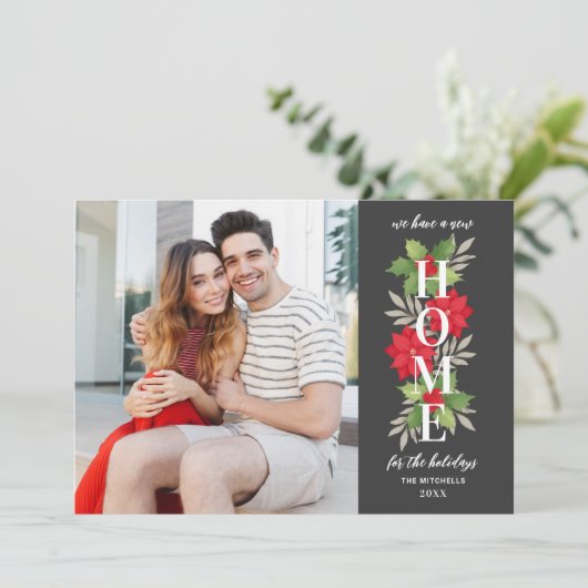 休日の新しいホーム灰色の写真の移動 シーズンカード (スタンド正面)