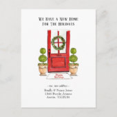 休日の新しいホーム移動はがき ポストカード (正面)