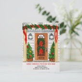 休日の新しい住所の引越し案内はがき シーズンポストカード (スタンド正面)