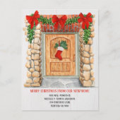 休日の新しい住所の引越し案内はがき シーズンポストカード (正面)