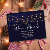 休日の新しい住所カード – 引っ越しましたはがき 案内ポストカード