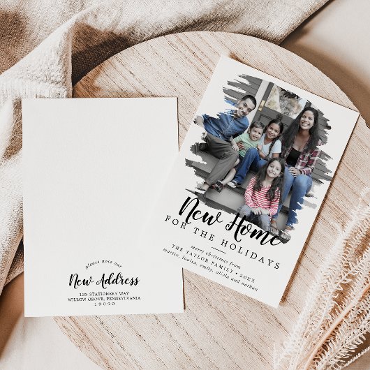 休日の新しい家にブラシを付けた写真 シーズンカード