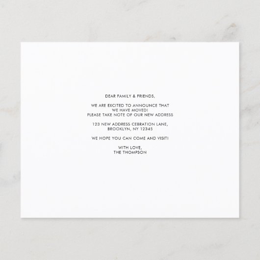 休日の新しい家の予算を写真移動 (裏面)