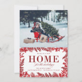 休日の新しい家の引越し発表 シーズンカード (正面)