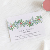 休日の新しい家の引越し発表 ポストカード