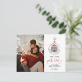 休日の新しい家の引越し発表 ポストカード