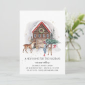 休日の新しい家の引越し発表 案内状 (スタンド正面)