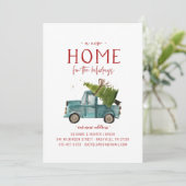 休日の新しい家の引越し発表 案内状 (スタンド正面)