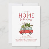 休日の新しい家の引越し発表 案内状 (正面)