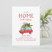 休日の新しい家の引越し発表 案内状 (スタンド正面)