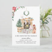 休日の新しい家の引越し発表 案内状 (スタンド正面)