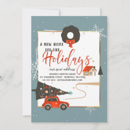 休日の新しい家の引越し発表 案内状