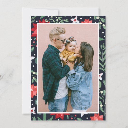 休日の新しい家への引越し発表 招待状 (裏面)