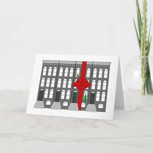 休日の新しい家 シーズンカード (正面)