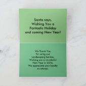 休日の新年2016は芝生サービスのために感謝していしています シーズンカード (内部)