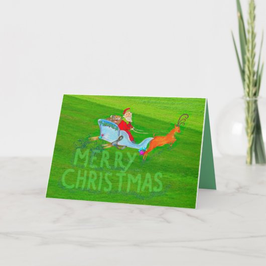 休日の新年2016は芝生サービスのために感謝していしています シーズンカード (正面)