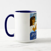 休日の映画を見ながら行く快適なマグカップ マグカップ (左)