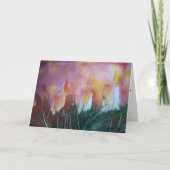 休日の暖かさの水彩画の挨拶状 シーズンカード (正面)