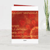 休日の曼荼羅II シーズンカード (裏面)