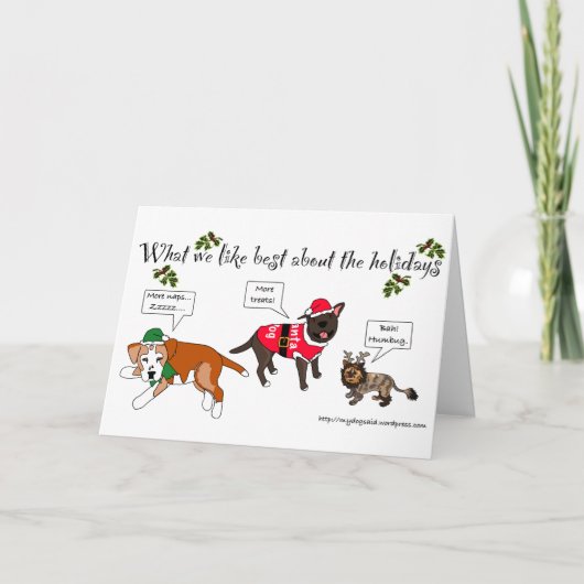 休日の最高の好きなもの シーズンカード (正面)