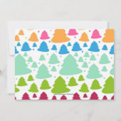 休日の木のパーティの招待状 招待状 (裏面)