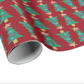 休日の木の包装紙 ラッピングペーパー (ロールコーナー)