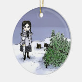 休日の木を倒すこと セラミックオーナメント (左)